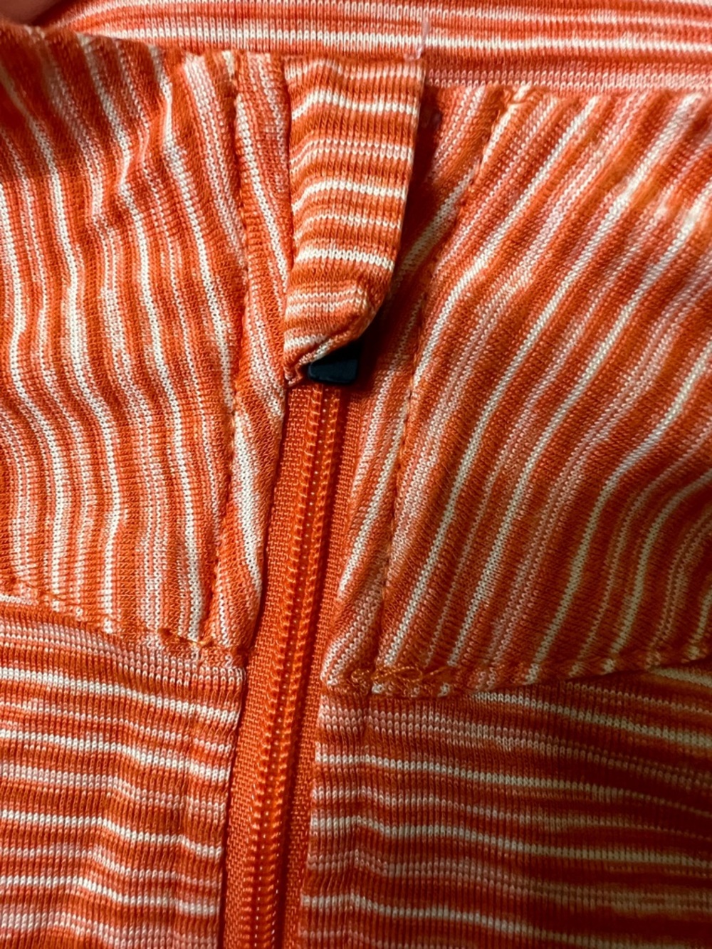 New Era Orange Striped Baltimore Orioles Quarter-Zip Pullover - Picture 6 of 11